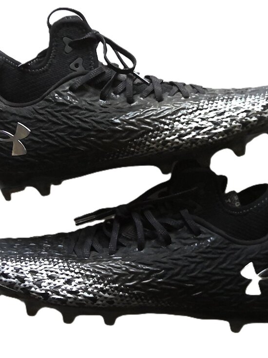Under Armour Spotlight Clone 3.0 MC Football Cleats Men\'s Black & Silver Sz 14 main image 8